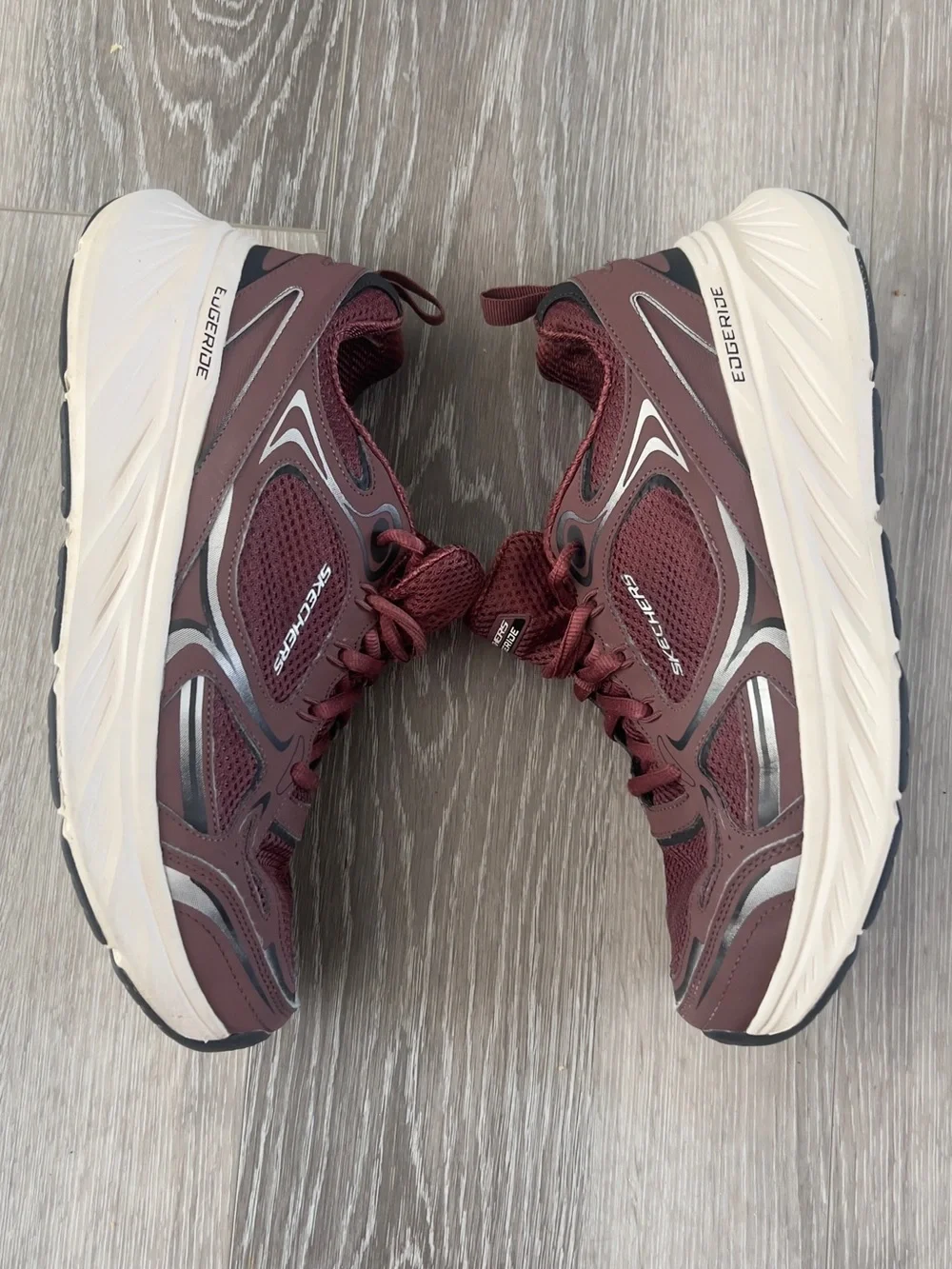 Skechers Men's Burgundy Athletic Trainers